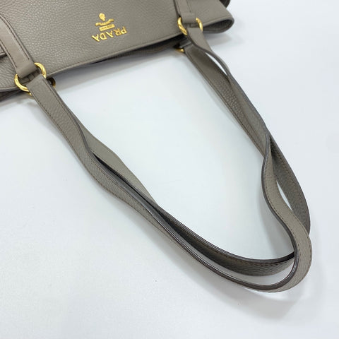 PRADA Vitterodino Tote Bag leather gray WS32503