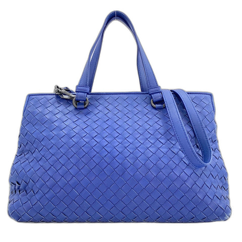 BOTTEGAVENETA INTRECCIATO 2WAY Handbag leather blue WS32505