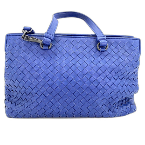 BOTTEGAVENETA INTRECCIATO 2WAY Handbag leather blue WS32505