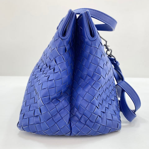 BOTTEGAVENETA INTRECCIATO 2WAY Handbag leather blue WS32505