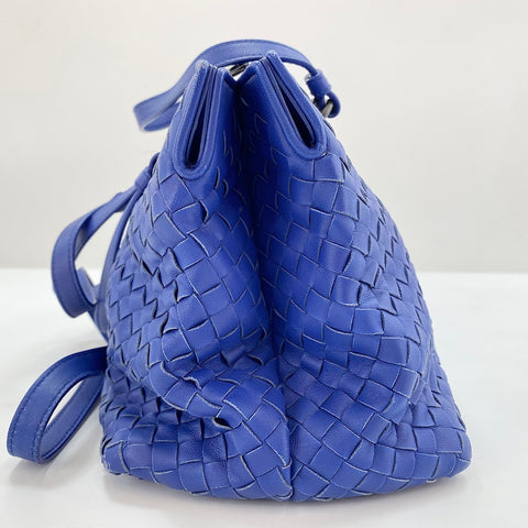 BOTTEGAVENETA INTRECCIATO 2WAY Handbag leather blue WS32505