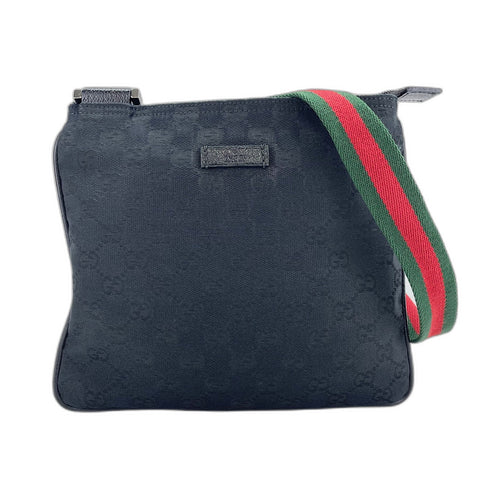 GUCCI Sherry line Shoulder Bag black WS32509