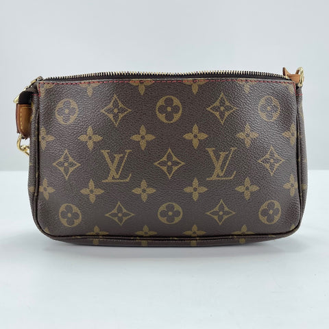 LOUIS VUITTON Pochette Accessoires Handbag Brown WS32511