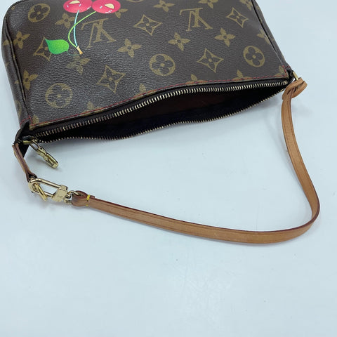 LOUIS VUITTON Pochette Accessoires Handbag Brown WS32511