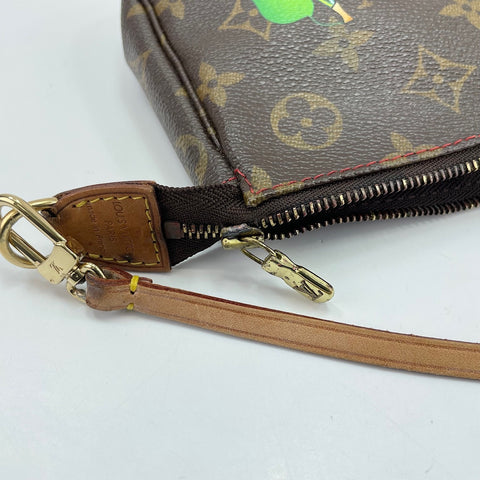 LOUIS VUITTON Pochette Accessoires Handbag Brown WS32511
