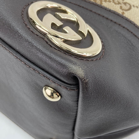 GUCCI Interlocking G Handbag beige WS32514