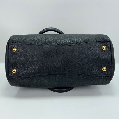 PRADA 2WAY Handbag leather black WS32516