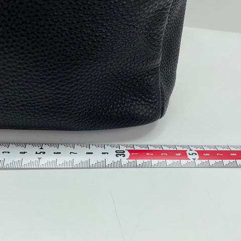 PRADA 2WAY Handbag leather black WS32517