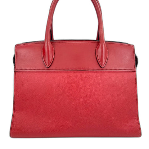 PRADA Esplanade 2WAY Handbag leather Red WS32518
