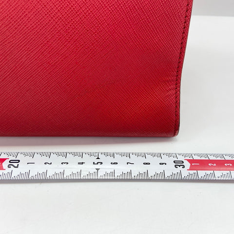PRADA Esplanade 2WAY Handbag leather Red WS32518