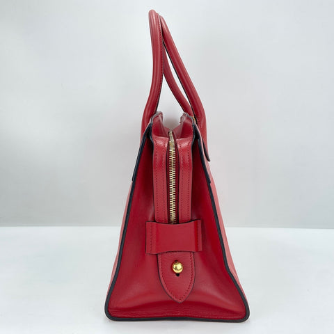 PRADA Esplanade 2WAY Handbag leather Red WS32518