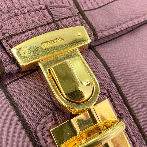 PRADA Shoulder Bag Nylon purple WS32519