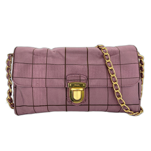 PRADA Shoulder Bag Nylon purple WS32519