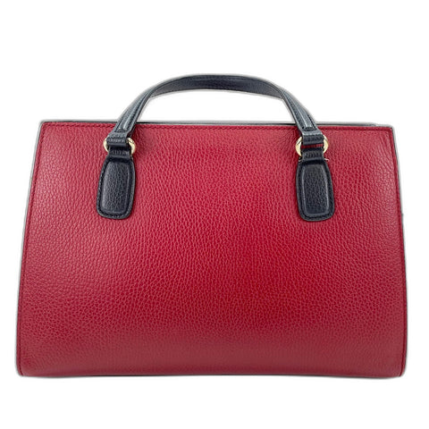 GUCCI Soho 2WAY Handbag leather Red WS32521