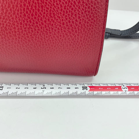 GUCCI Soho 2WAY Handbag leather Red WS32521