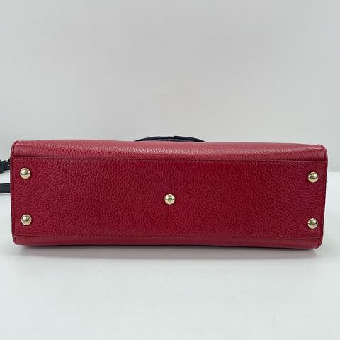 GUCCI Soho 2WAY Handbag leather Red WS32521
