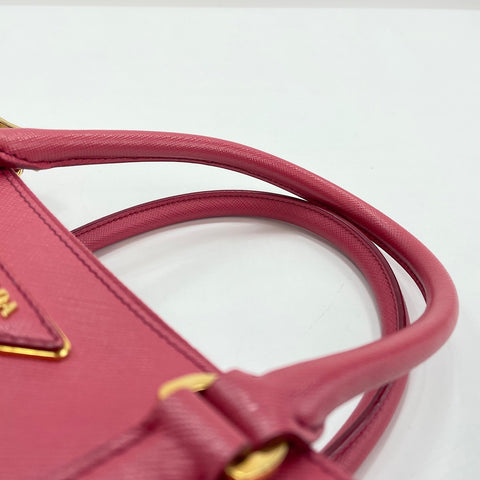 PRADA 2WAY Handbag leather pink WS32528