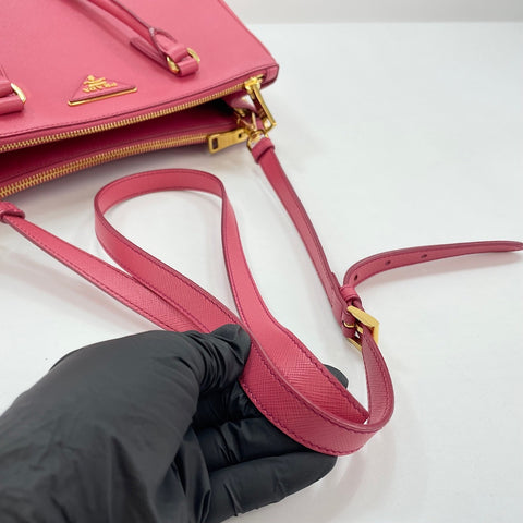 PRADA 2WAY Handbag leather pink WS32528