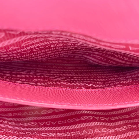 PRADA 2WAY Handbag leather pink WS32528