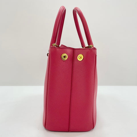 PRADA 2WAY Handbag leather pink WS32528