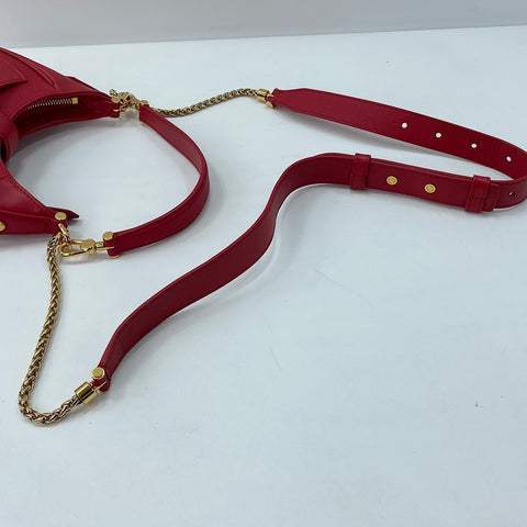 BVLGARI Serpenti 2WAY Shoulder Bag leather Red WS32529