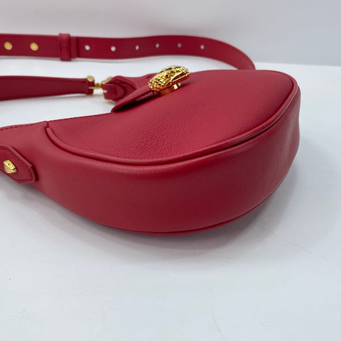 BVLGARI Serpenti 2WAY Shoulder Bag leather Red WS32529