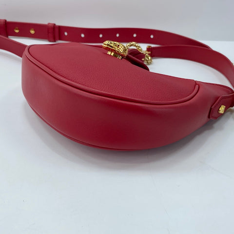 BVLGARI Serpenti 2WAY Shoulder Bag leather Red WS32529