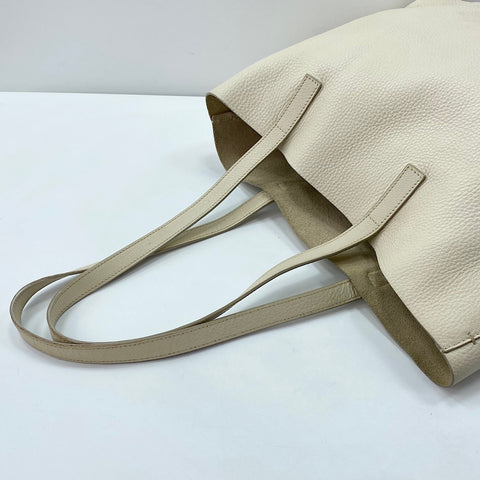 PRADA Tote Bag leather white WS32531