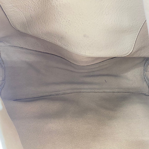 PRADA Tote Bag leather white WS32531
