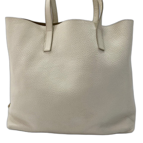 PRADA Tote Bag leather white WS32531