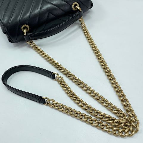 CHANEL Handbag lambskin black WS32545