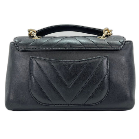 CHANEL Handbag lambskin black WS32545