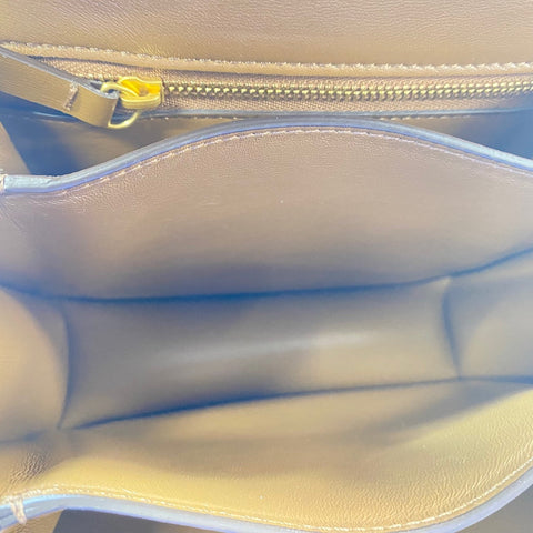 CELINE Classic Box Medium Shoulder Bag leather Brown WS32546