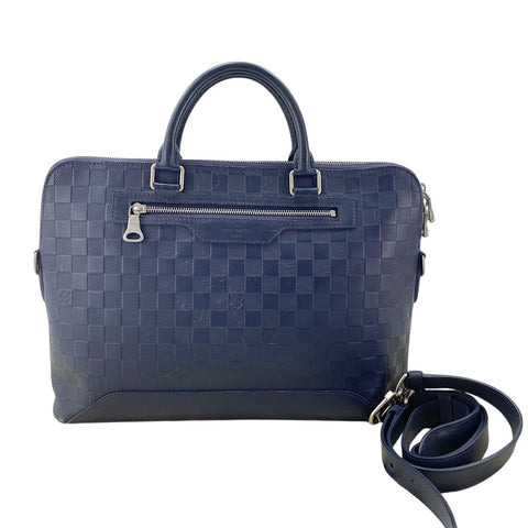 LOUIS VUITTON Avenue Briefcase Handbag Navy WS32547