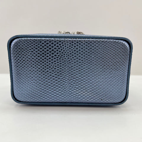 BVLGARI Serpenti Forever Mini Jewelry Box 2WAY Handbag leather blue WS32551