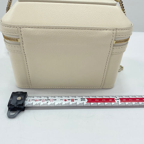BVLGARI Serpenti Forever Mini Jewelry Box 2WAY Handbag leather white WS32552