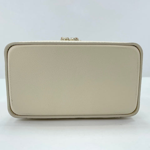 BVLGARI Serpenti Forever Mini Jewelry Box 2WAY Handbag leather white WS32552