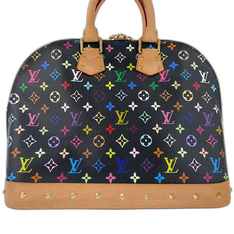 LOUIS VUITTON Alma GM Handbag black WS32553
