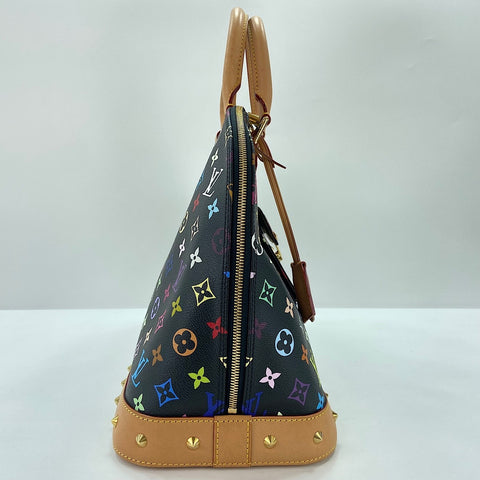 LOUIS VUITTON Alma GM Handbag black WS32553