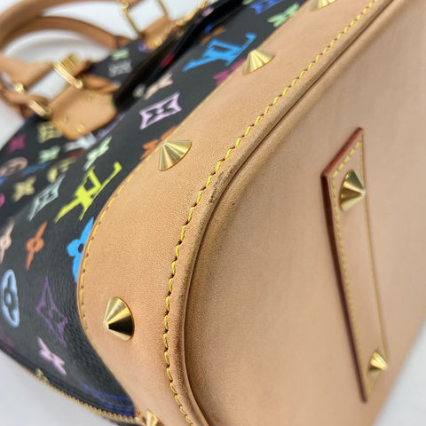 LOUIS VUITTON Alma GM Handbag black WS32553