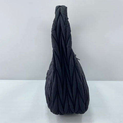 Miu Miu Wonder Matelassé Handbag Nylon black WS32556