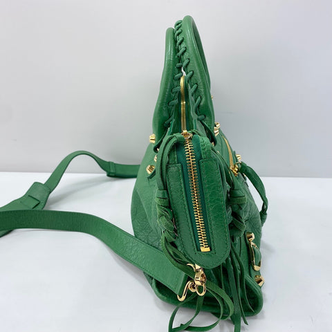 BALENCIAGA Classic City 2WAY Handbag leather green WS32558