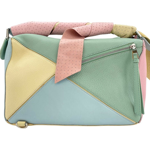 LOEWE Leather Puzzle Bag Medium 2WAY Handbag leather multicolor WS32559