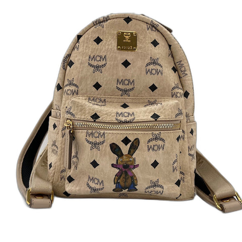 MCM Visest Classic Rabbit Backpack Â· Daypack leather beige WS32562