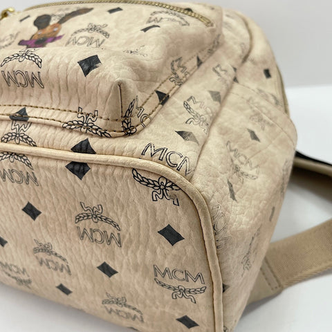 MCM Backpack Â· Daypack leather beige WS32563
