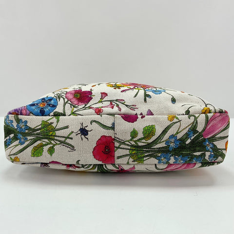 GUCCI Canvas Floral Handbag canvas multicolor WS32564