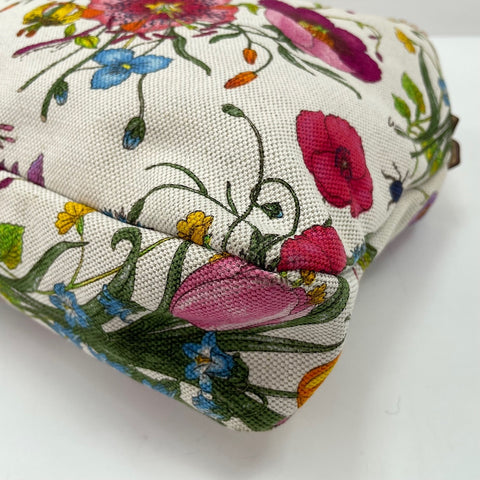 GUCCI Canvas Floral Handbag canvas multicolor WS32564