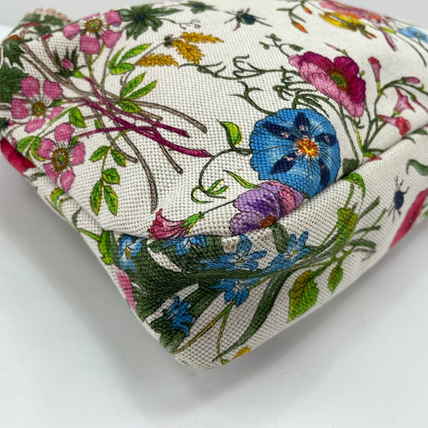 GUCCI Canvas Floral Handbag canvas multicolor WS32564