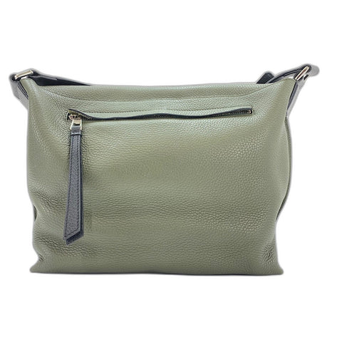 LOEWE Military Messenger Small Shoulder Bag leather green WS32569