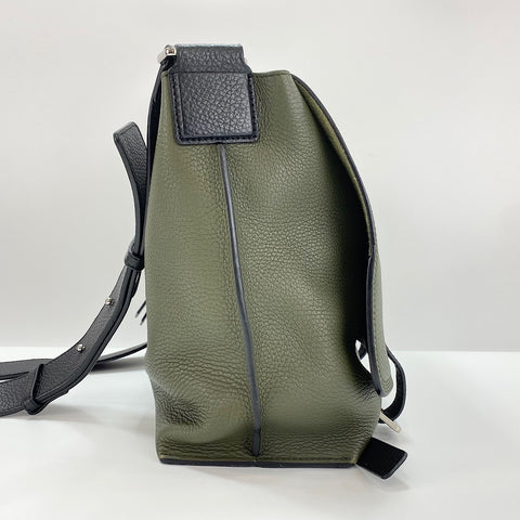 LOEWE Military Messenger Small Shoulder Bag leather green WS32569